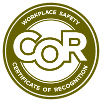 Certificate of Recognition for Workplace Safety Logo