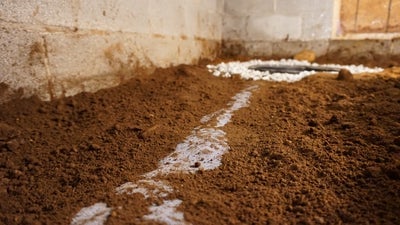 crawl space drainage installed