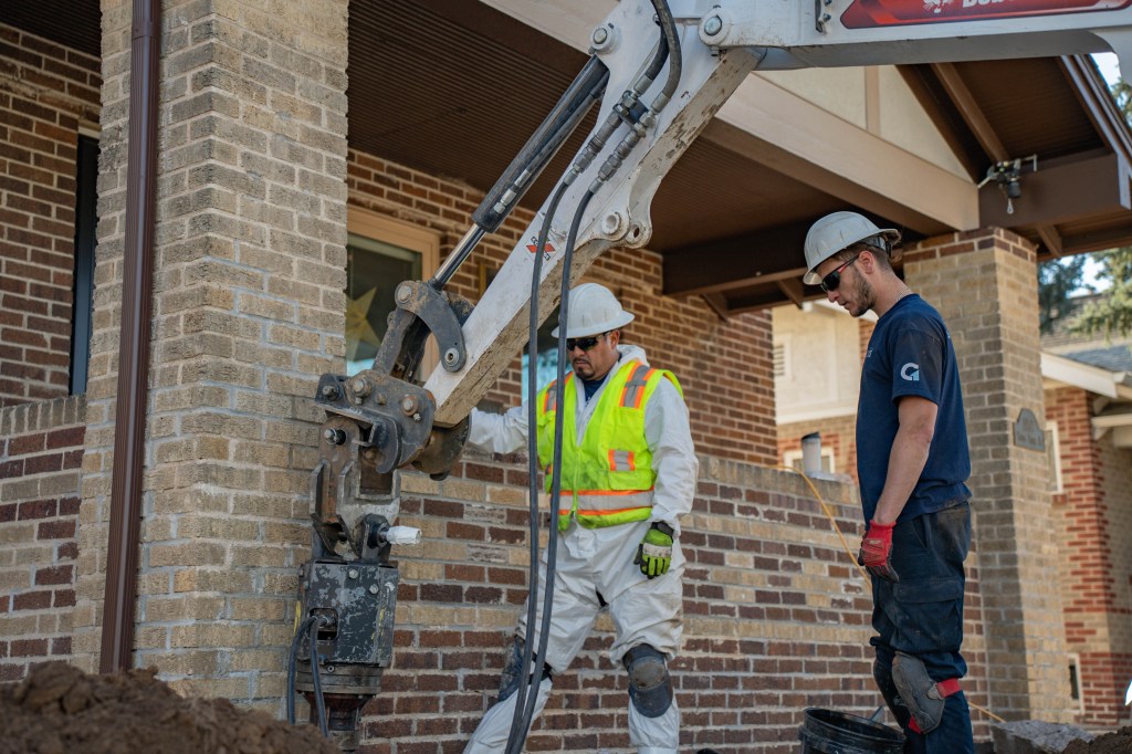 foundation pier installation